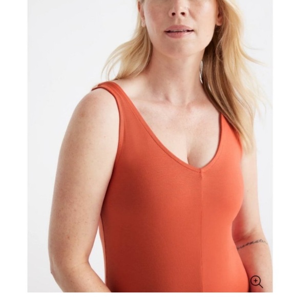 Knix Modal V neck Sleeveless dress in Sunset - Picture 3 of 7